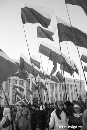 7 ноября в Ульяновске на площади Ленина прошла акция Я за Путина